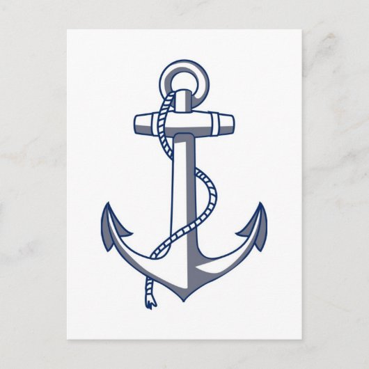 Anchor Save the Date Hochzeit des Themas "Nautical Ankündigungspostkarte (Vorderseite)
