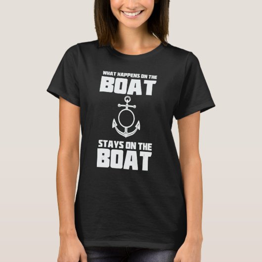 Anchor Saying Nautical Captain Souvenir North Sea T-Shirt (Vorderseite)