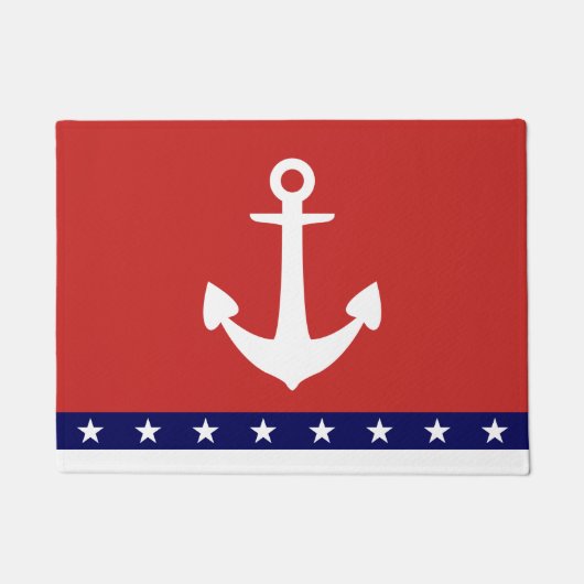 Anchor Star Stripe Doormat Fußmatte (Vorderseite)