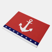 Anchor Star Stripe Doormat Fußmatte (Schrägansicht)