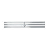 Anchor Stripes nautische Hochzeit Einladung Einladungsbanderole (Flach)
