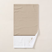 Anchor Tan Beige Set für Badehandtücher (Handtuch)