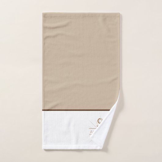 Anchor Tan Beige Set für Badehandtücher (Handtuch)