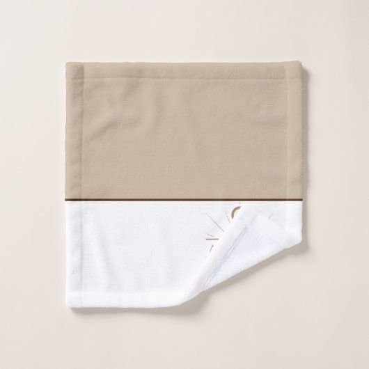 Anchor Tan Beige Set für Badehandtücher (Waschlappen)