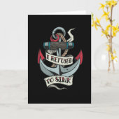 Anchor Tattoo Karte (Gelbe Blume)