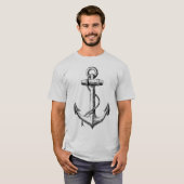 Anchor Tattoo Style Image T - Shirt (Vorne ganz)