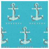 Anchor Türkis DADB Stoff (Nahaufnahme)