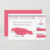 Anchor UAWG Jamaica Boarding Pass RSVP Karte (Vorne/Hinten)