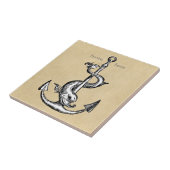 Anchor und Dolphin - Festina Lente Fliese (Seite)