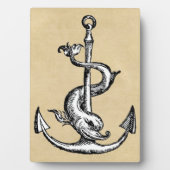 Anchor und Dolphin - Festina Lente Fotoplatte (Vorderseite)