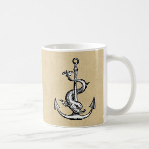 Anchor und Dolphin - Festina Lente Kaffeetasse