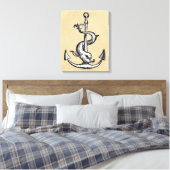 Anchor und Dolphin - Festina Lente Leinwanddruck (Insitu (Schlafzimmer))