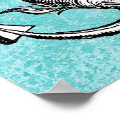 Anchor und Dolphin - Festina Lente Poster (Ecke)