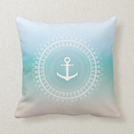 Anchor und Mandala Maritim Modern Kissen