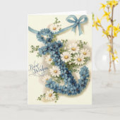 Anchor Vergessen-Me-not Daisy Karte (Gelbe Blume)