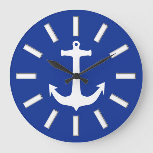 Anchor white + your background & ideas große wanduhr