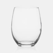 Anchor with Boat Line Weinglas Ohne Stiel (Rechts)