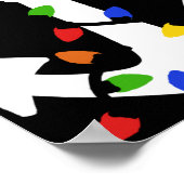 Anchor With Christmas Lights Nautical T Shirt Poster (Ecke)