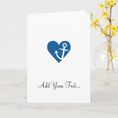 Anchor with Heart Karte (Gelbe Blume)