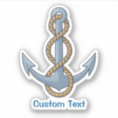 Anchor with Rope Aufkleber (Vorderseite)