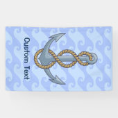 Anchor with Rope Banner (Horizontal)