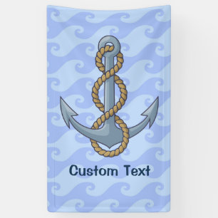 Anchor with Rope Banner