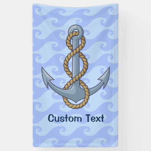 Anchor with Rope Banner (Vertikal)