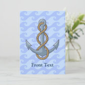 Anchor with Rope Einladung (Stehend Vorderseite)