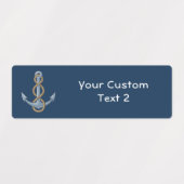 Anchor with Rope Etiketten (Design 2)
