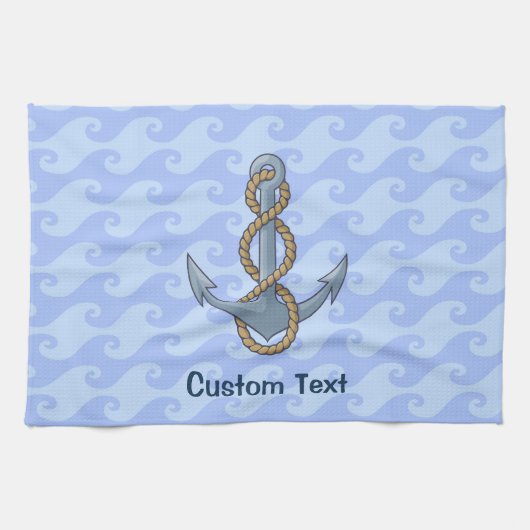 Anchor with Rope Geschirrtuch (Horizontal)
