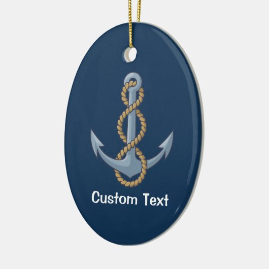 Anchor with Rope Keramik Ornament (Links)