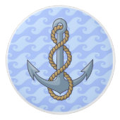 Anchor with Rope Keramikknauf (Vorderseite)