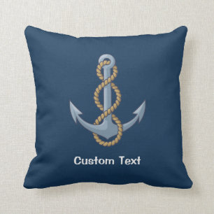 Anchor with Rope Kissen