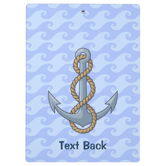 Anchor with Rope Klemmbrett (Rückseite)