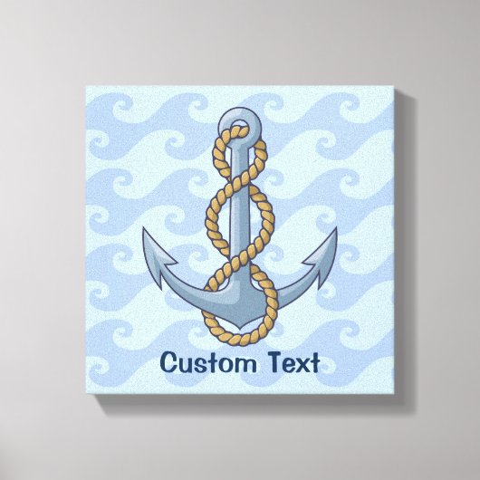 Anchor with Rope Leinwanddruck (Vorderseite)