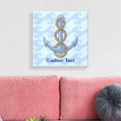 Anchor with Rope Leinwanddruck (Insitu (Wohnzimmer))