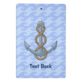 Anchor with Rope Mini Klemmbrett (Rückseite)