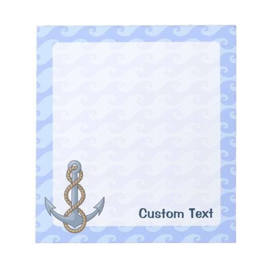 Anchor with Rope Notizblock (Vorderseite)