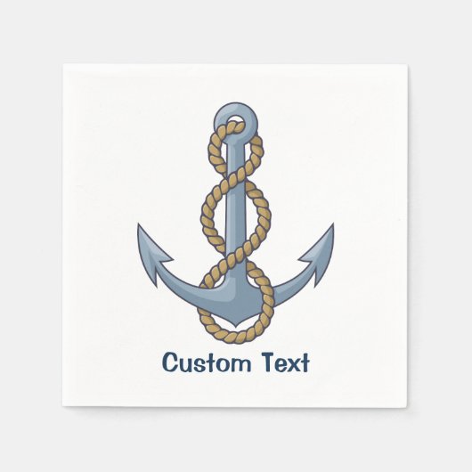 Anchor with Rope Serviette (Vorderseite)
