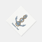 Anchor with Rope Serviette (Ecke)