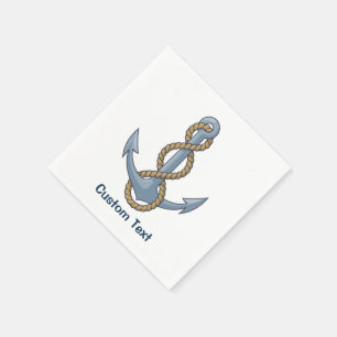 Anchor with Rope Serviette