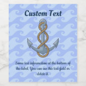 Anchor with Rope Weinetikett (Einzelnes Label)