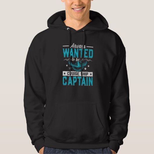 Anchor With Saying For Captain Pontoon Motor Boati Hoodie (Vorderseite)
