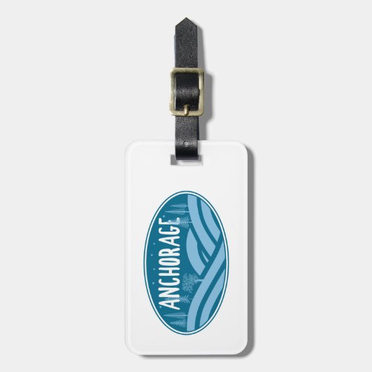 Anchorage Alaska Außenbereich Gepäckanhänger (Vorderseite vertikal)