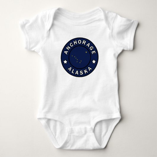 Anchorage Alaska Baby Strampler (Vorderseite)