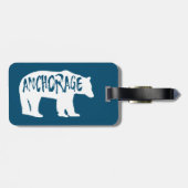 Anchorage Alaska Bear Gepäckanhänger (Rückseite horizontal)
