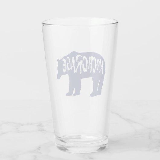 Anchorage Alaska Bear Glas (Rückseite)
