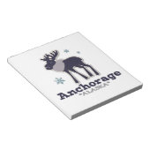 Anchorage Alaska blaue Elche Winter Notizblock (angewinkelt)