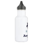 Anchorage Alaska blaue Elche Winter Trinkflasche (Links)
