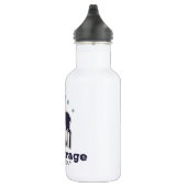 Anchorage Alaska blaue Elche Winter Trinkflasche (Rechts)
